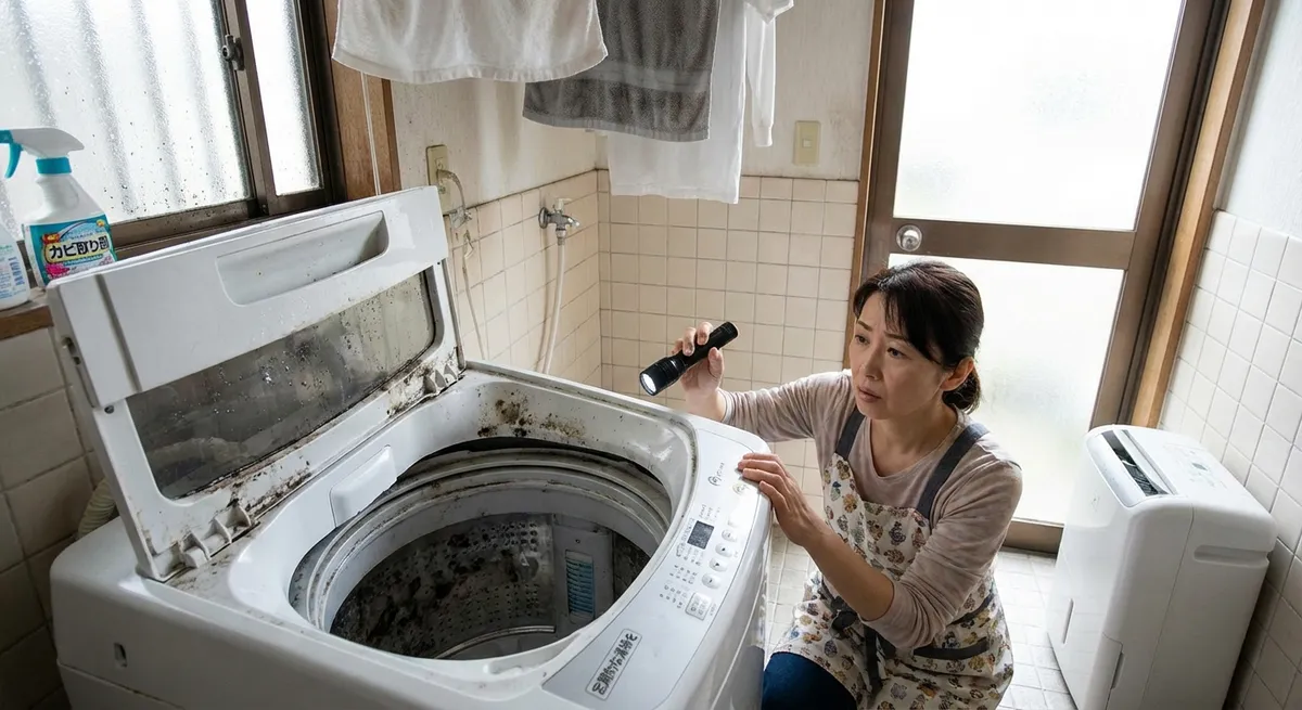 洗濯機にカビが発生する原因と症状