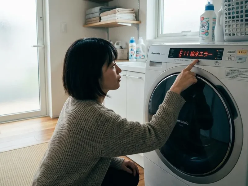 洗濯機エラーコードの基本的な見方と確認手順