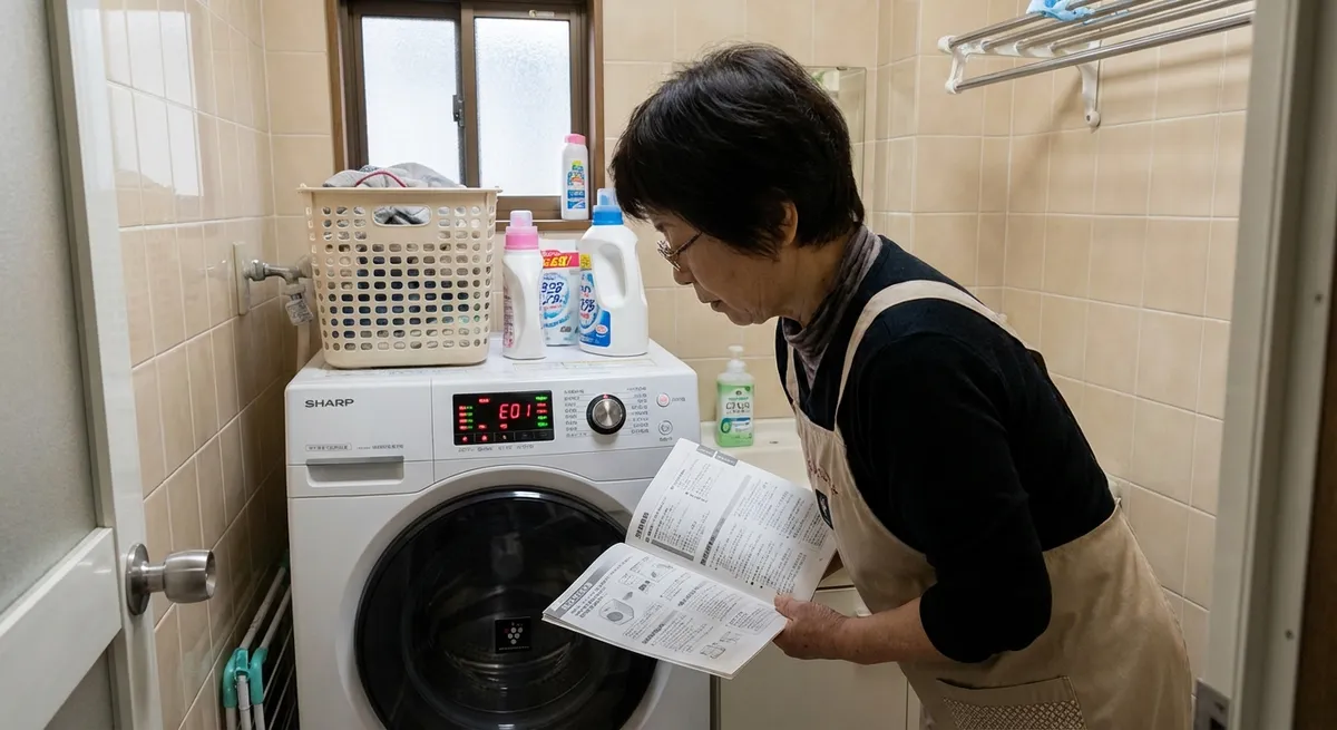 シャープ製洗濯機の主要エラーコード一覧と対処法