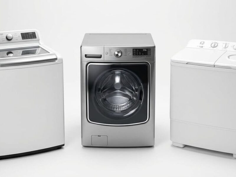 縦型・ドラム式・二槽式の3タイプの洗濯機を比較