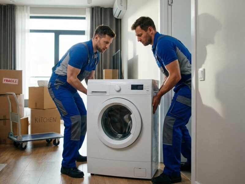 引越し時の洗濯機の運搬・設置作業