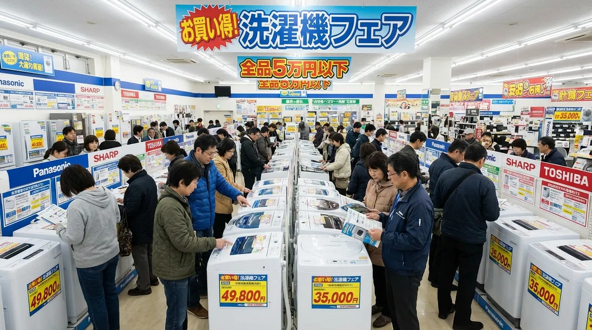 5万円以下洗濯機選びの基本ポイント