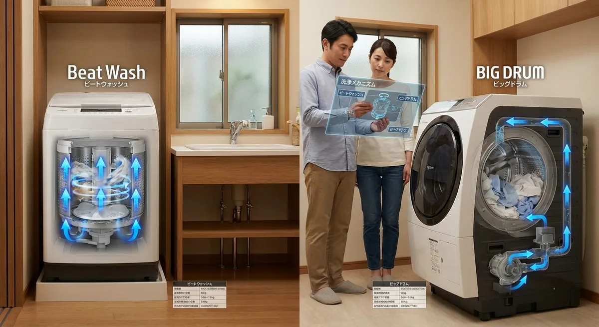 ビートウォッシュとビッグドラムの違いを徹底解説