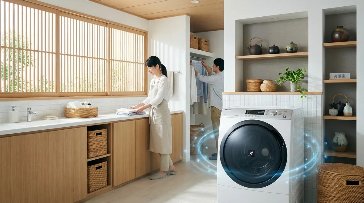 シャープ洗濯機の基本特徴とプラズマクラスター技術