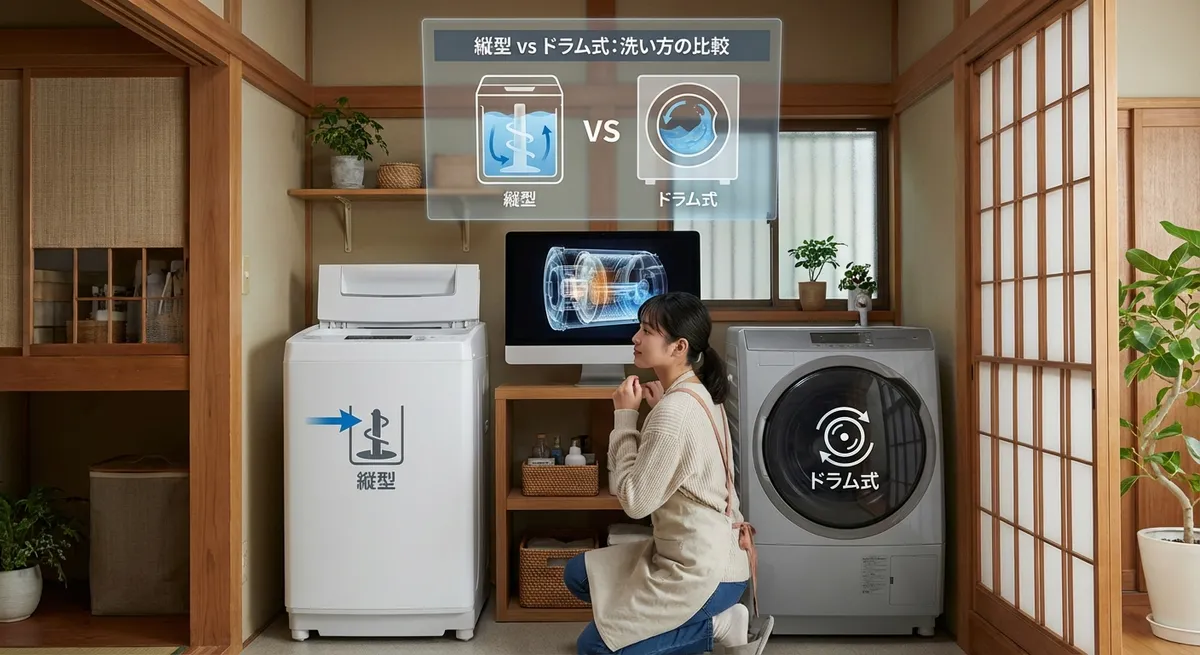 縦型とドラム式、一人暮らしにはどちらが良い？