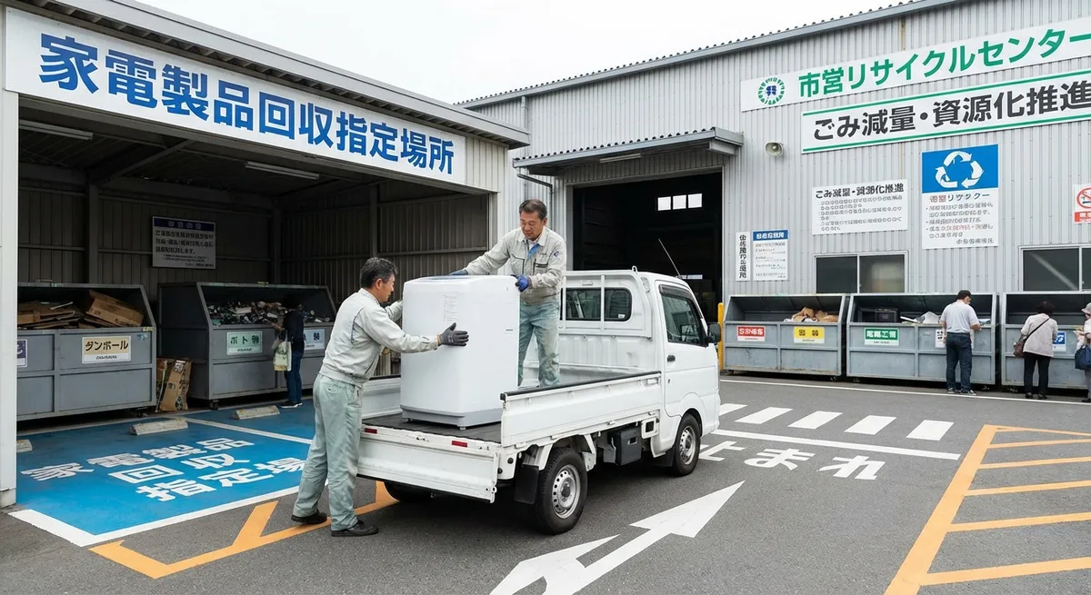 方法2:自治体の指定引取場所への持ち込み