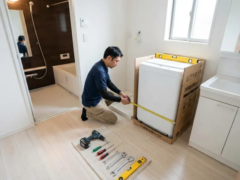 洗濯機設置の基本的な流れと必要な準備