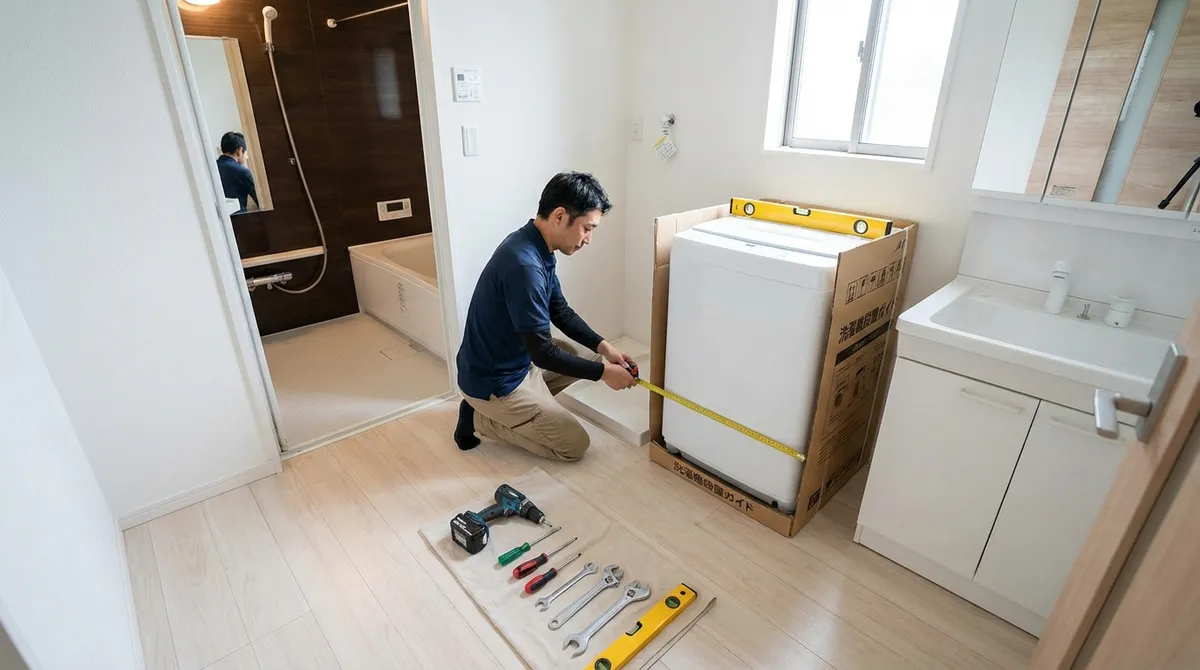 洗濯機設置の基本的な流れと必要な準備