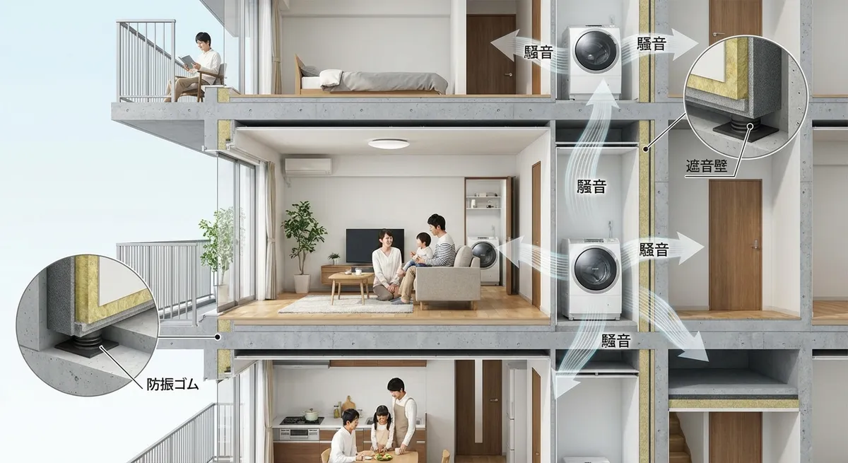 マンション・アパートでの具体的騒音対策