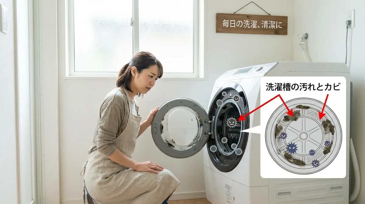洗濯機が臭くなる5大原因とメカニズム