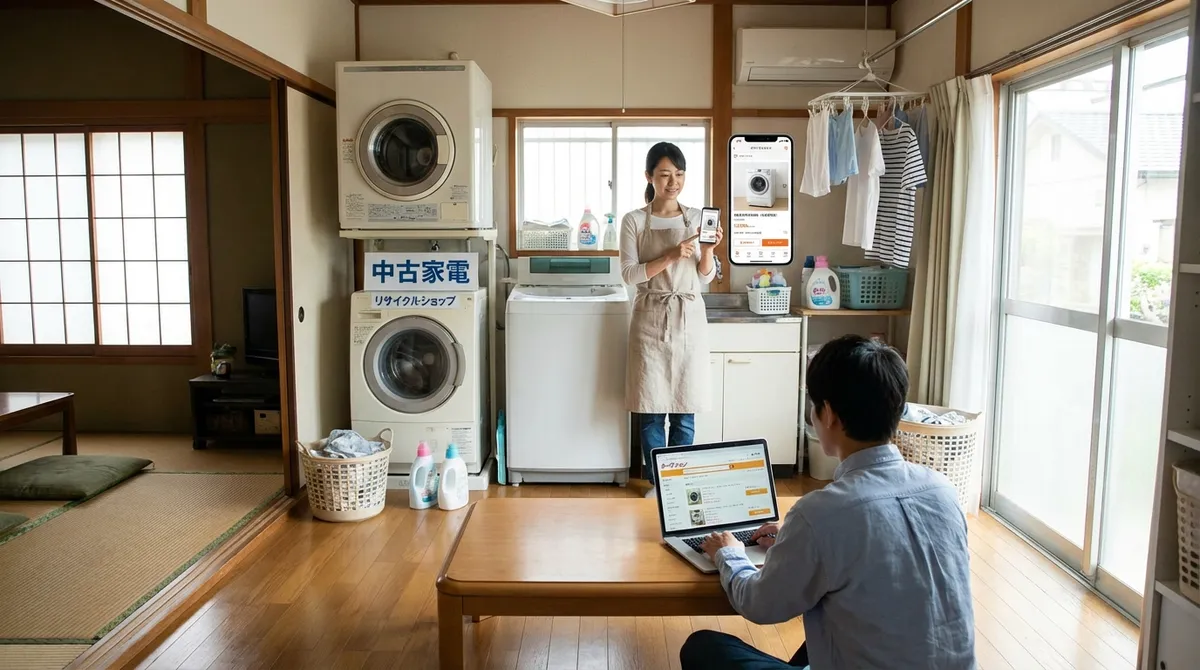 中古洗濯機の購入先別メリット・デメリット