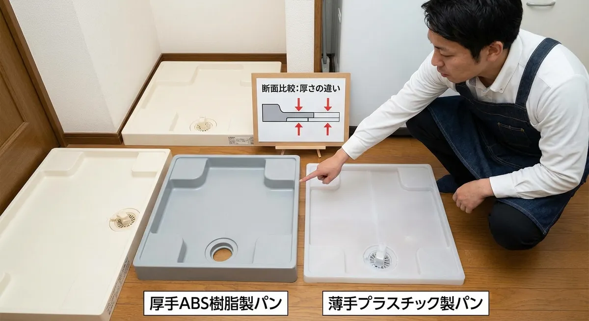 防水パンの選び方と振動への影響
