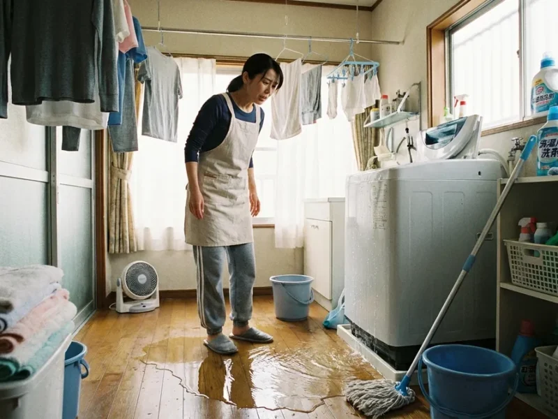 洗濯機の水漏れ発見時の緊急対応手順