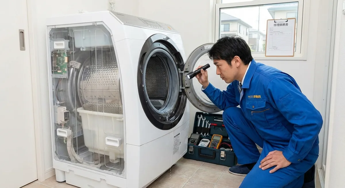 洗濯槽・ドラム周りの水漏れ対策