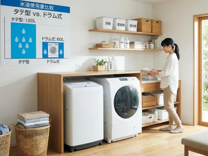 洗濯機の水道代はどのくらい？機種別の年間コスト