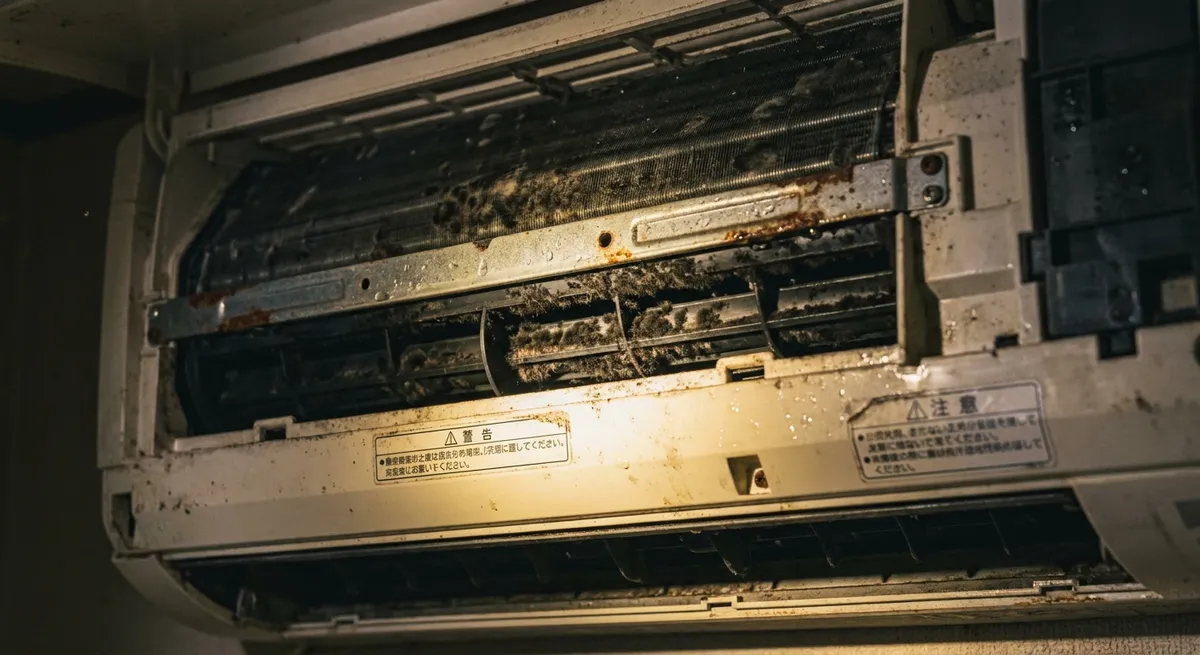 エアコン内部にカビが発生する条件と仕組み