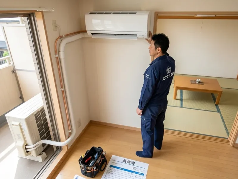 エアコン取付工事費用の全体像｜標準工事とは何か