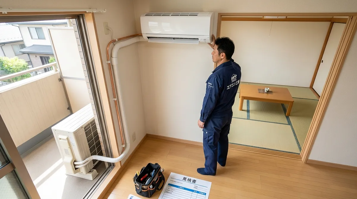 エアコン取付工事費用の全体像｜標準工事とは何か