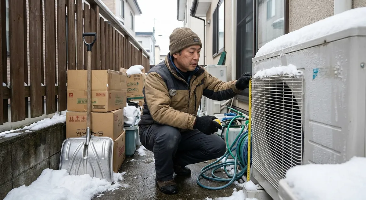 室外機の状態が暖房効率を左右する