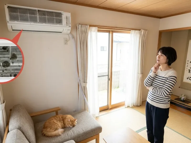 エアコンの臭いを引き起こす主な原因4つ