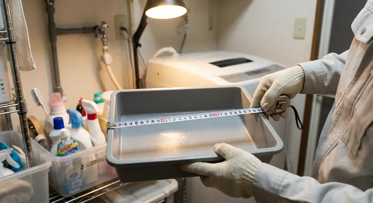 防水パンのサイズ測定方法と適合洗濯機の選び方