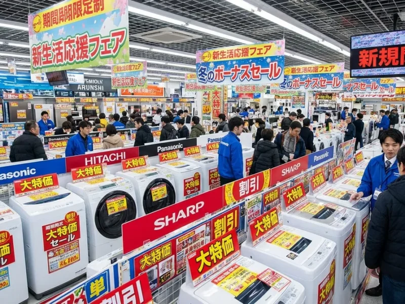 洗濯機が最も安くなる3つの時期