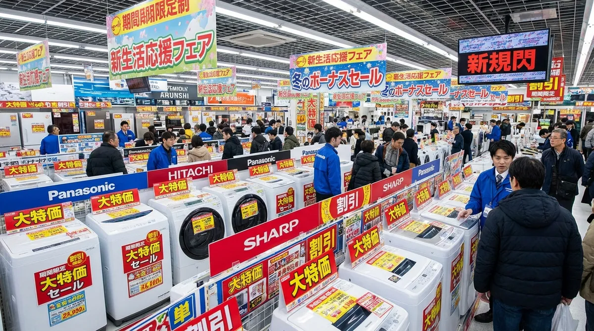 洗濯機が最も安くなる3つの時期