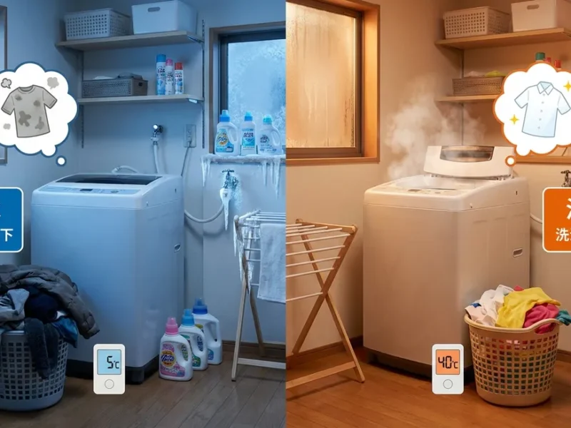 なぜ冬の洗濯は汚れが落ちにくいのか？水温と洗浄力の関係