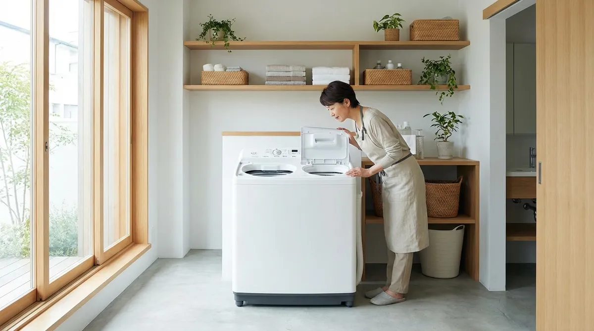 二槽式洗濯機とは?基本的な仕組みと特徴