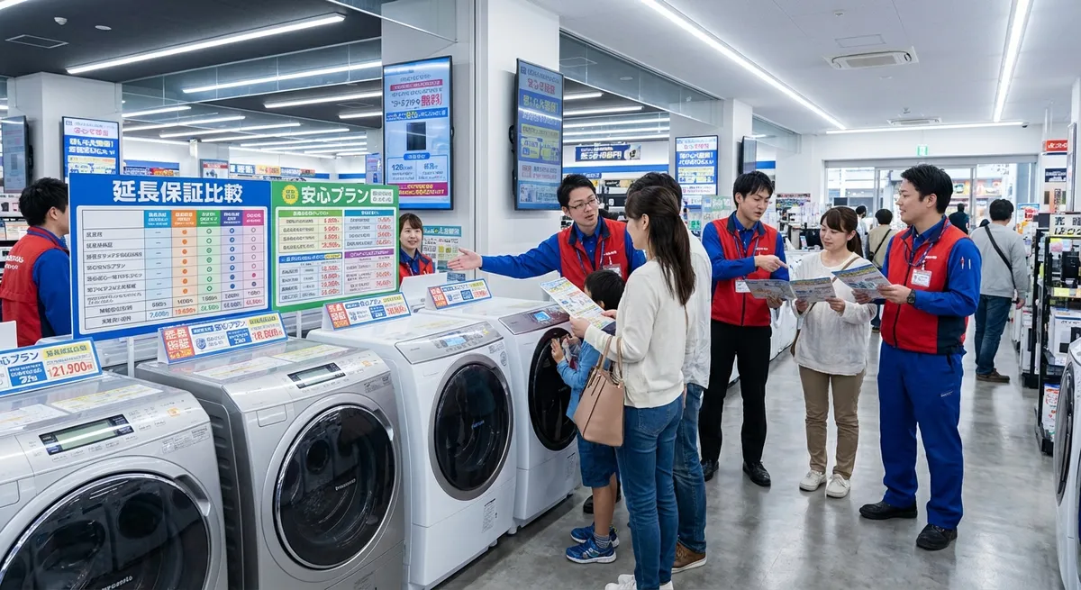 家電量販店の延長保証プラン比較