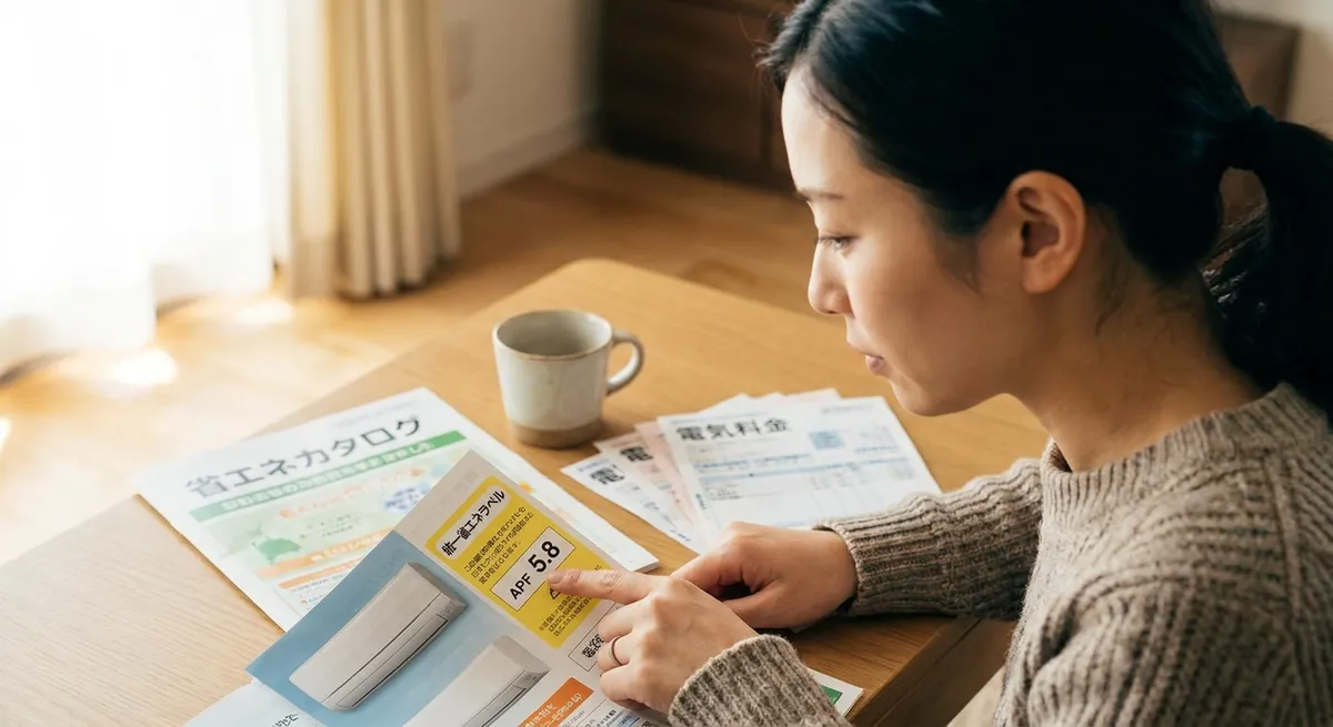 APF値の見方|6畳用エアコンの省エネ性能を正しく比較する