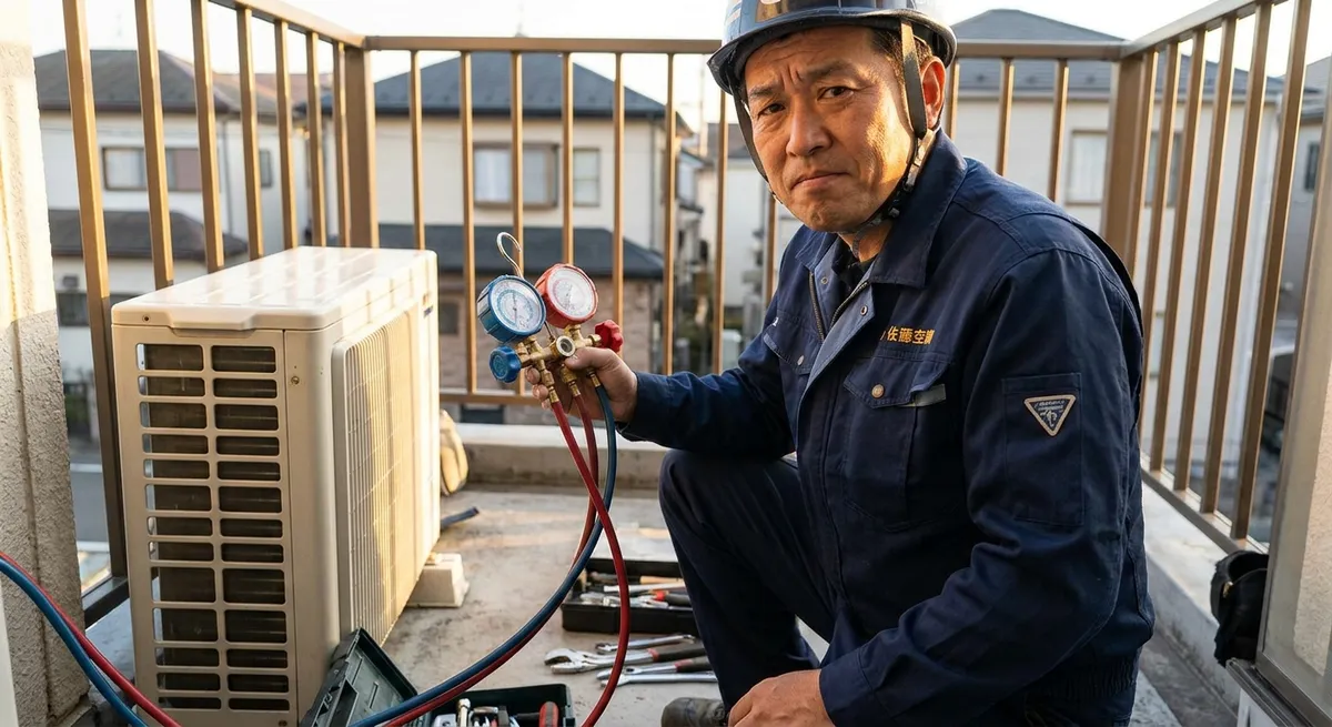 ポンプダウンとは｜取り外し前に必ず行う冷媒回収作業