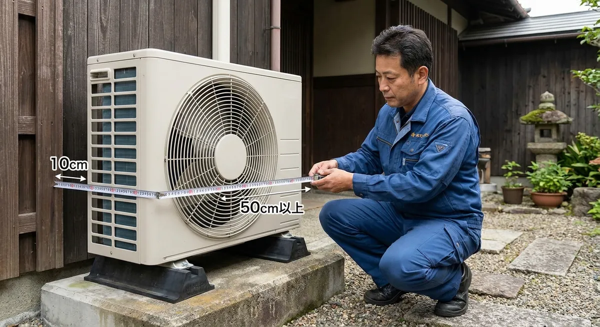 室外機の最適な設置場所の条件