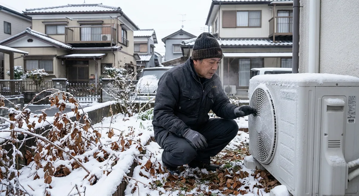 室外機の点検と除雪・防雪対策