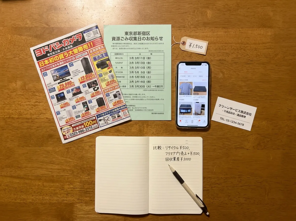 冷蔵庫処分方法5選の全体像と費用比較