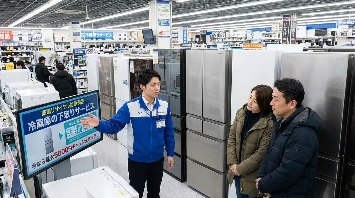 ①家電量販店・メーカーへの引き取り依頼