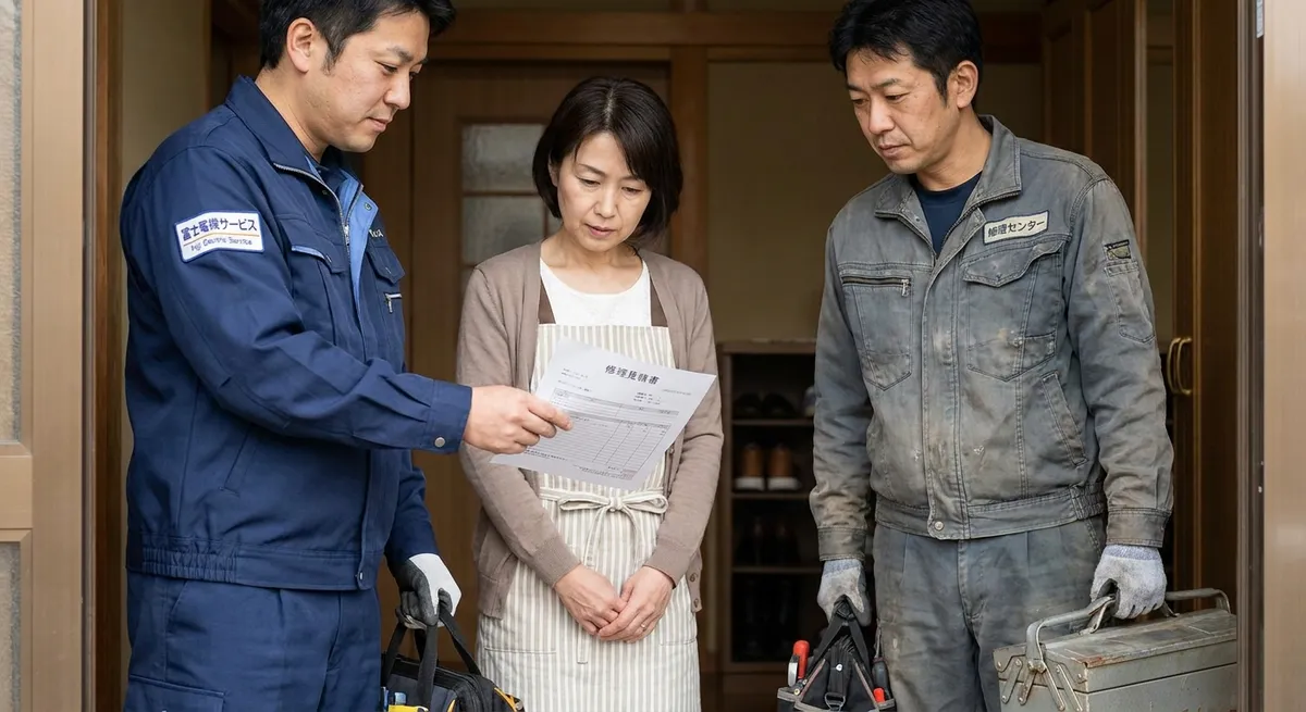 メーカー修理と家電修理業者、どちらに頼むべきか