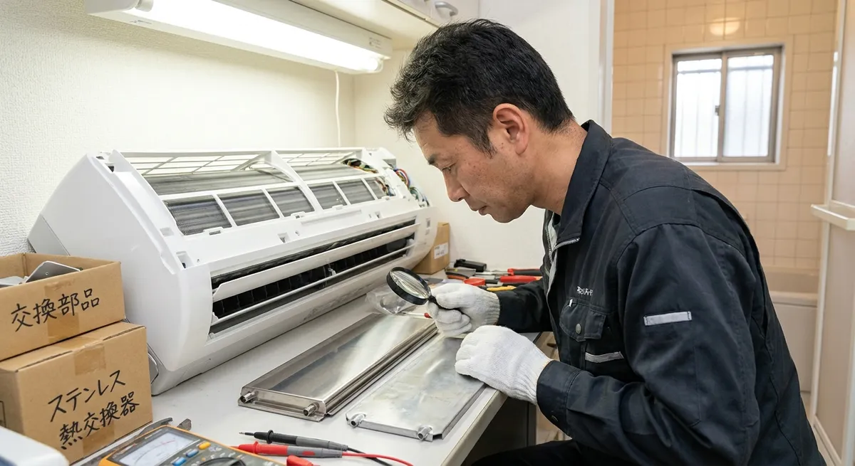 カビバリア機能とステンレスクリーン|白くまくんの防カビ設計