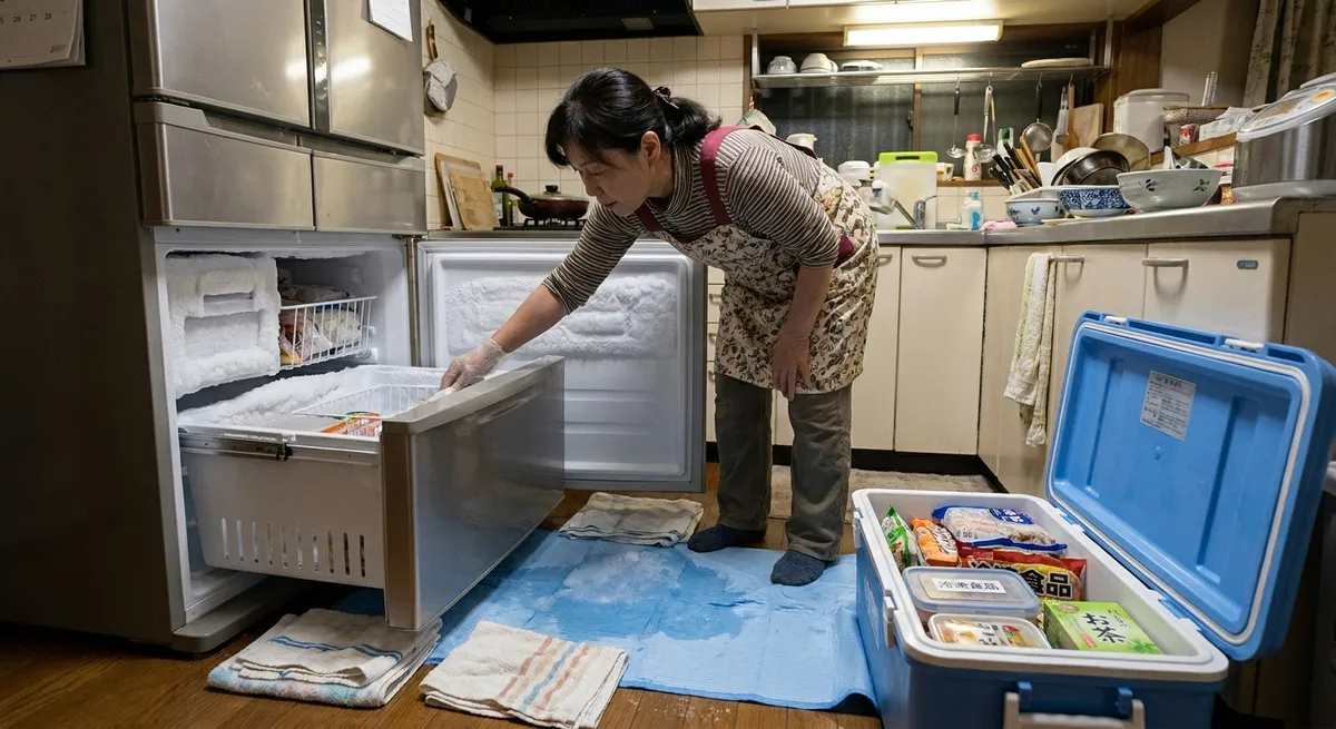 冷蔵庫の引越し前準備|霜取りと運搬姿勢のポイント