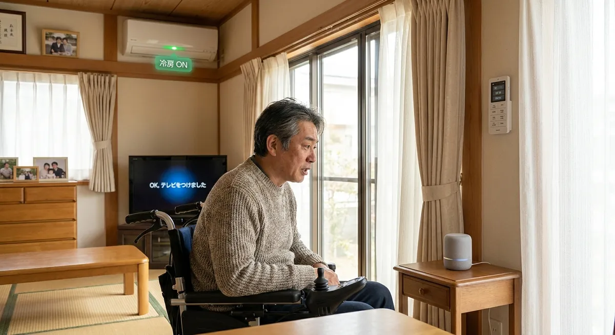 介護・障害のある方への音声操作家電——手が使えなくても家電を制御