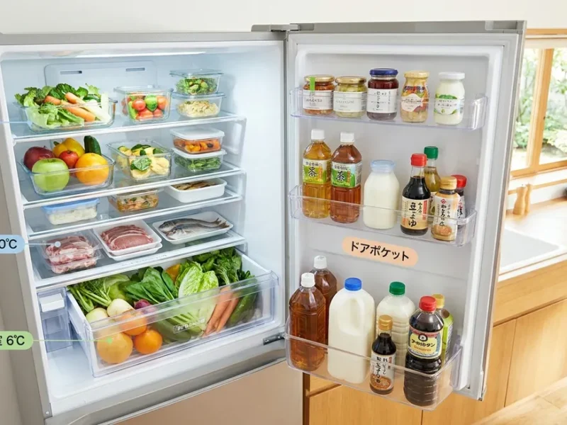 冷蔵庫の温度分布を知ることが収納の第一歩