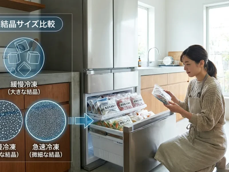 急速冷凍とは？普通冷凍との根本的な違い