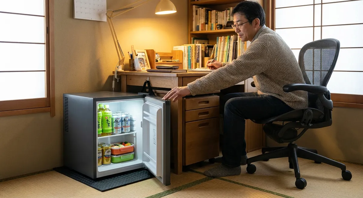 【神器2】書斎向けコンパクト冷蔵庫|サイズ・静音・電気代の選び方
